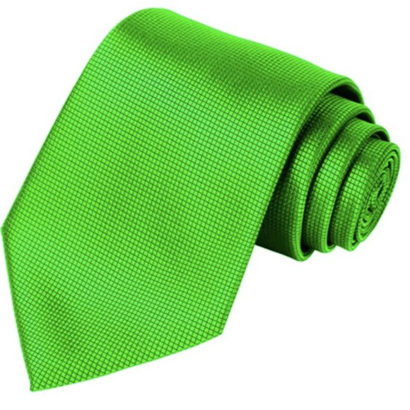 Mint Julep (Green) Colored Solid Men's Necktie - Picture 1 of 6